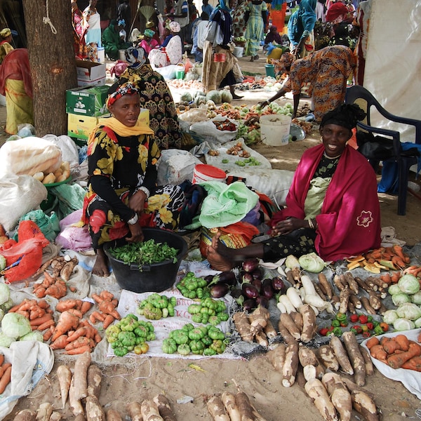 Marché extérieur au Sénégal.