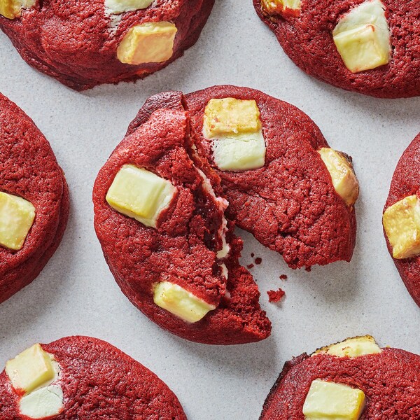 Des biscuits Red Velvet.