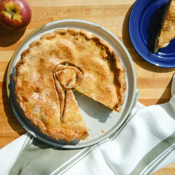 Une tarte aux pommes.