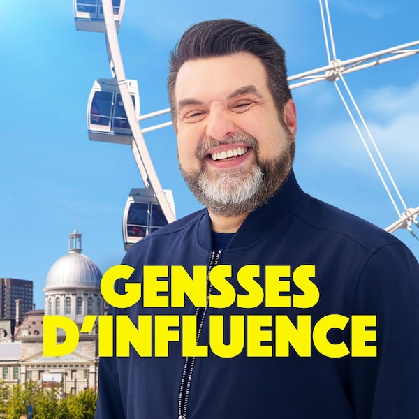 Visuel promotionnel de l'émission Gensses d'influence avec Dave-Éric Ouellet (alias MC Gilles).