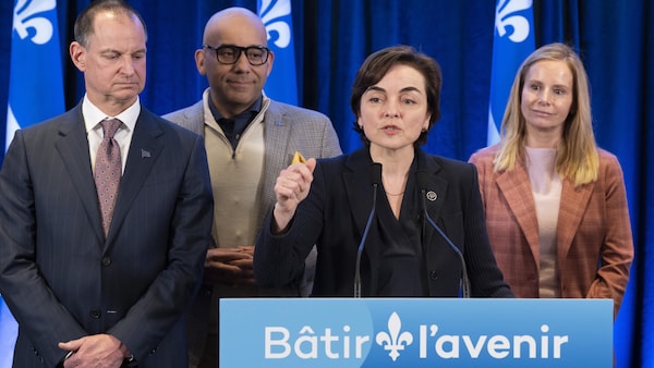 La première ministre en point de presse.