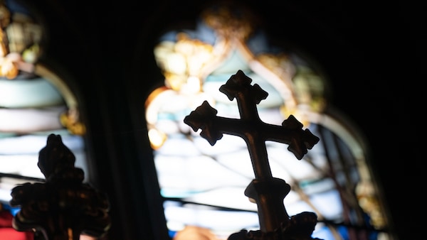 Photo prise à la basilique Notre-Dame à Montréal.