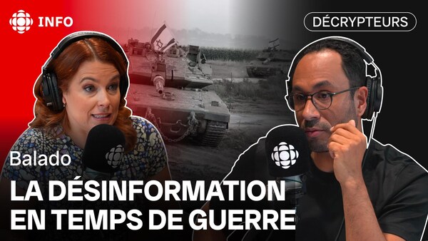 Marie-Pier Élie échange avec Alexis De Lancer sur la déferlante de désinformation en marge du conflit opposant Israël au Hamas