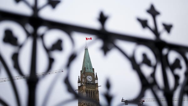 La tour de la Paix sur la colline du Parlement à Ottawa.