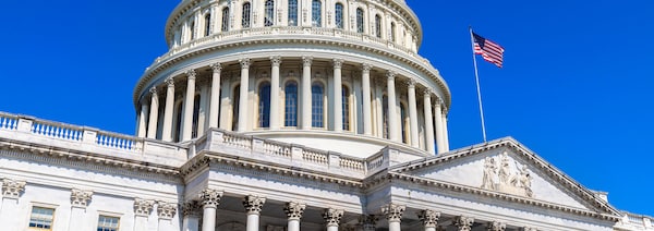 L'édifice du Capitole à Washington est le siège du Congrès américain.  