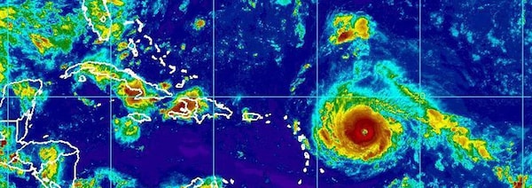 Image satellite de l'ouragan Irma, fournie par les autorités américaines