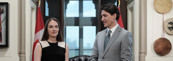 La lauréate du prix Nobel de la paix et présidente du Centre pour les libertés civiles, Oleksandra Matviichuk, a eu une réunion avec le premier ministre Trudeau à Ottawa le 3 juin 2024.
