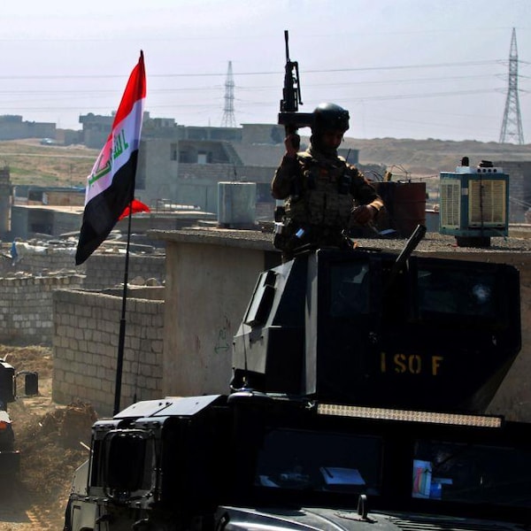 Les forces irakiennes circulent dans Mossoul-Ouest jeudi, après y avoir reconquis d'autres quartiers la veille.