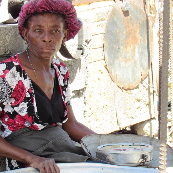 Béatrice Pierre, une marchande de poissons à Port-au-Prince 