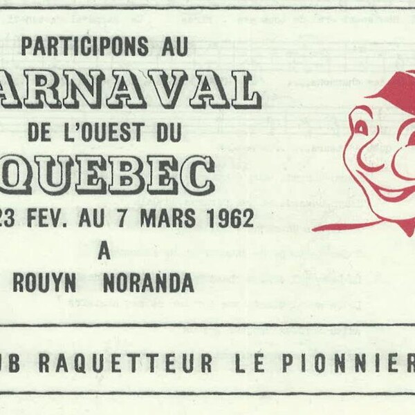 Image promotionnelle du Carnaval de l'ouest québécois 1962