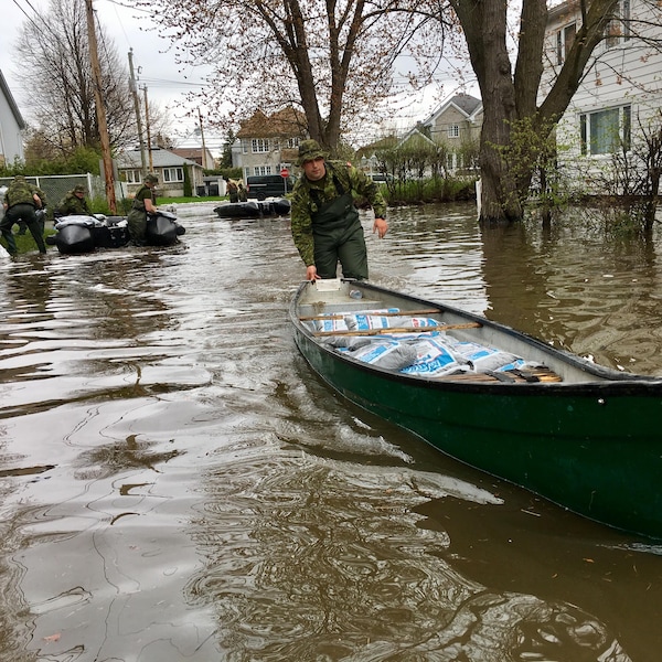 Terrain inondé à Pierrefonds