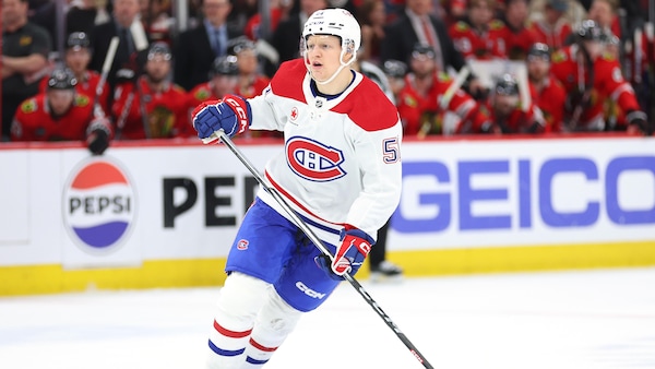 Emil Heineman (51) dans l'uniforme du Canadien de Montréal.
