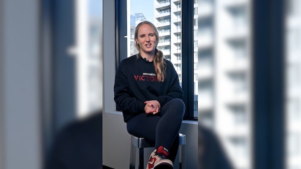 Les joueuses de la Victoire de Montréal répondent aux questions du public.