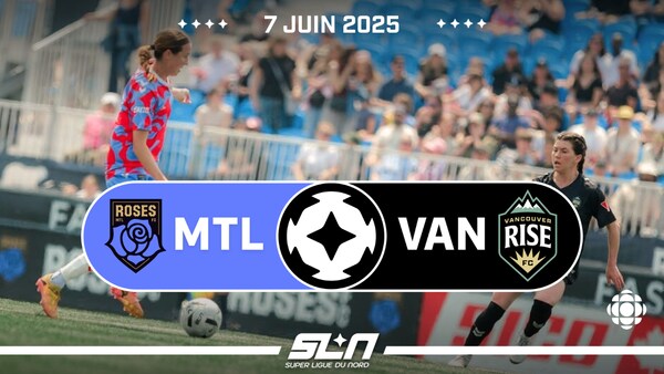 Les faits saillants du match du 7 juin 2025 opposant les Roses de Montréal au Rise de Vancouver. 