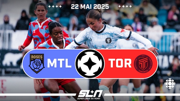 Les faits saillants du match du 22 mai 2025, entre les Roses de Montréal et l'AFC Toronto dans la Super Ligue du Nord.