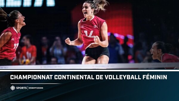 Radio-Canada Sports diffuse le Championnat continental de volleyball féminin de la NORCECA du 29 août au 3 septembre.