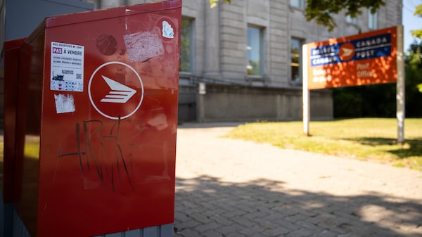 Les locaux de Postes Canada au centre-ville de Trois-Rivières.