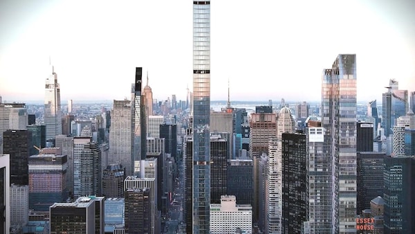 Un gratte-ciel à New York.