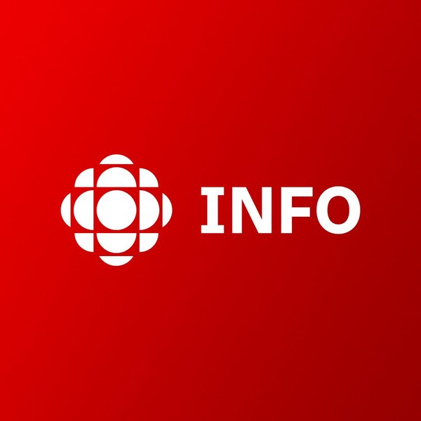 Le mot «info» accompagné du logo de Radio-Canada.