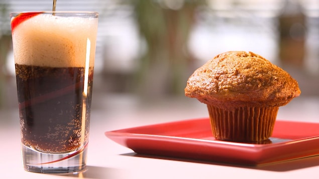 Le muffin au son de Tim Hortons contient 36 grammes de sucre, soit la même quantité retrouvée dans une boisson gazeuse. 
