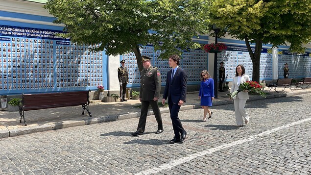 Justin Trudeau en visite surprise à Kiev