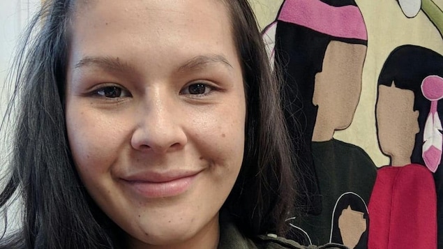 Portrait en gros plan de la jeune Wanda Crépeau-Etapp.