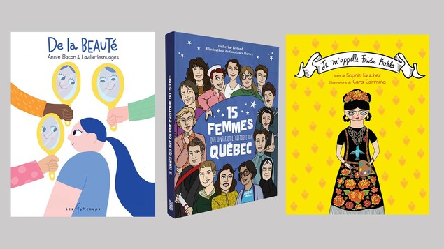 Couvertures de trois livres jeunesse.