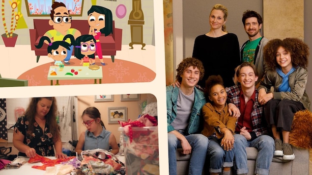 Images de plusieurs séries pour la famille. 