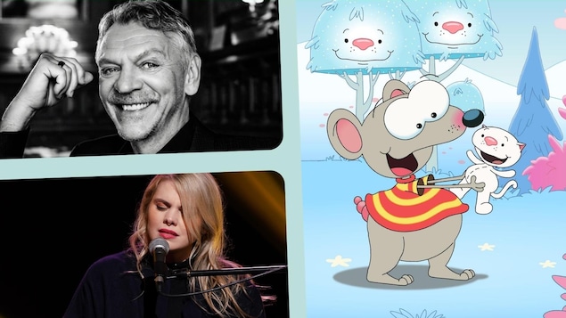 Les deux artistes prêtent leurs voix au dessin animé.