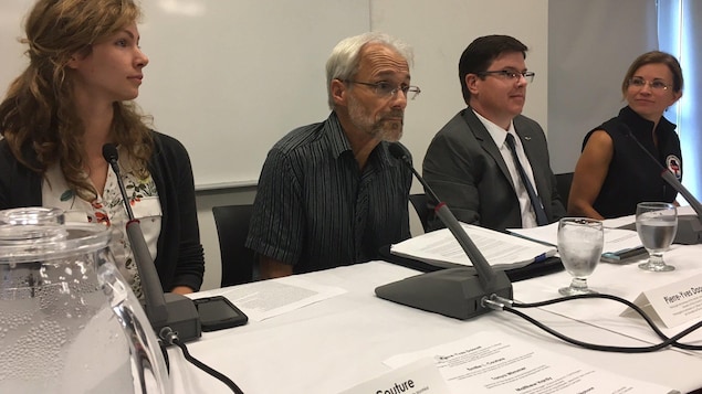 Conférence de presse à Charlottetown pour dévoiler les résultats des nécropsies pratiquées sur sept baleines noires mortes dans le golfe du Saint-Laurent depuis juin.