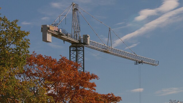 Le chantier du projet immobilier Le Domaine sous le bois