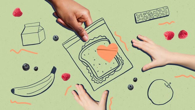 Une illustration de sandwich. 