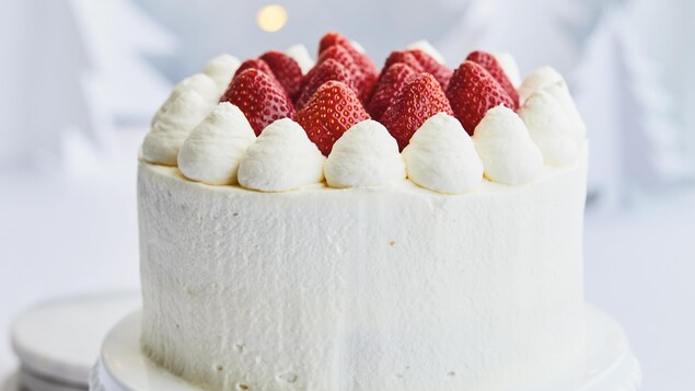 Un shortcake aux fraises à la japonaise.