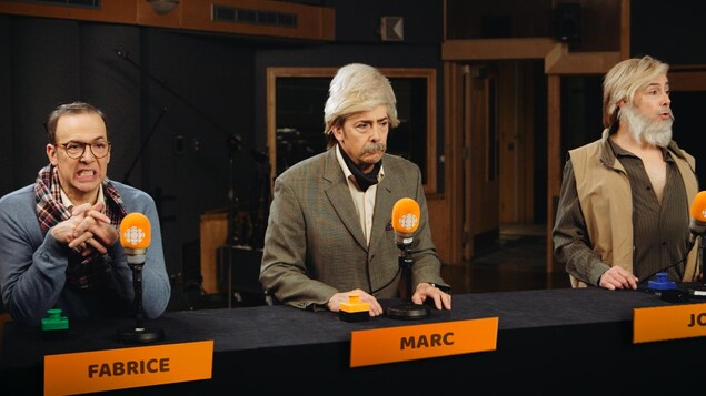 Pierre Brassard imite Fabrice Luchini, Marc Laurendeau et Joël Le Bigot.