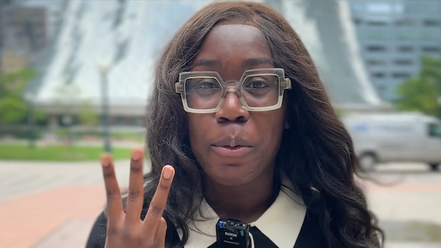 Magali Lévesque devant la caméra