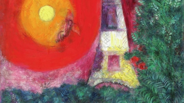Le tableau « La Tour Eiffel » de Marc Chagall. Le tableau « La Tour Eiffel » de Marc Chagall.