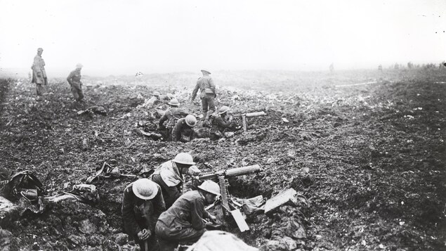 Une photo prise lors de la bataille de Vimy. Une photo prise lors de la bataille de Vimy.