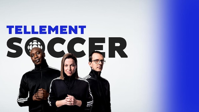 L'équipe de Tellement soccer formée de Hassoun Camara, Christine Roger et Olivier Tremblay