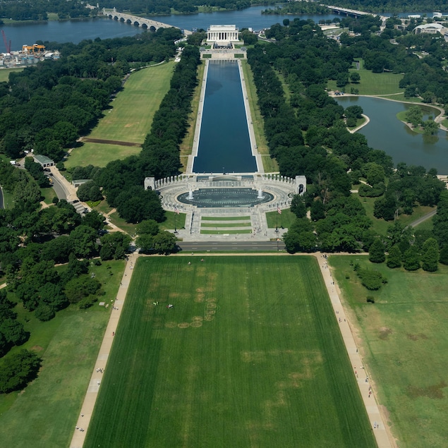 Vue aérienne du National Mall