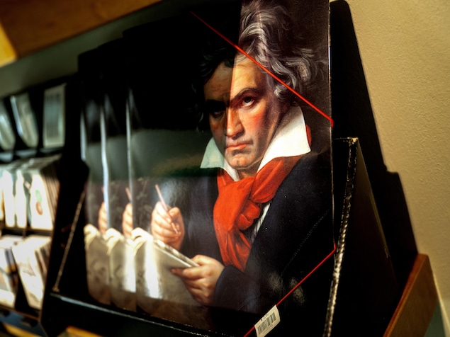 Un portrait de Beethoven exposé dans son ancienne maison transformée en musée. 