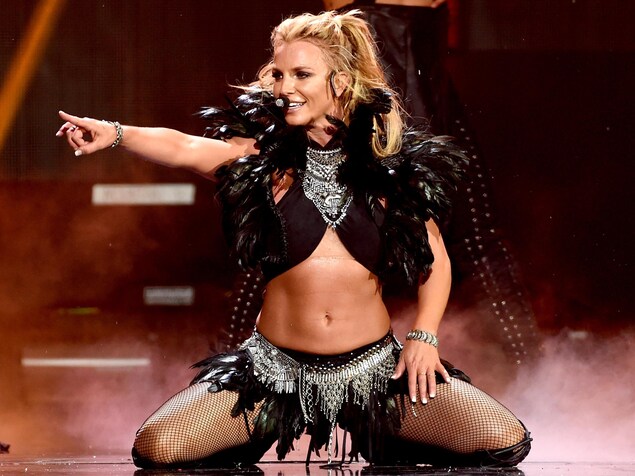 La chanteuse Britney Spears se produit sur scèneé
