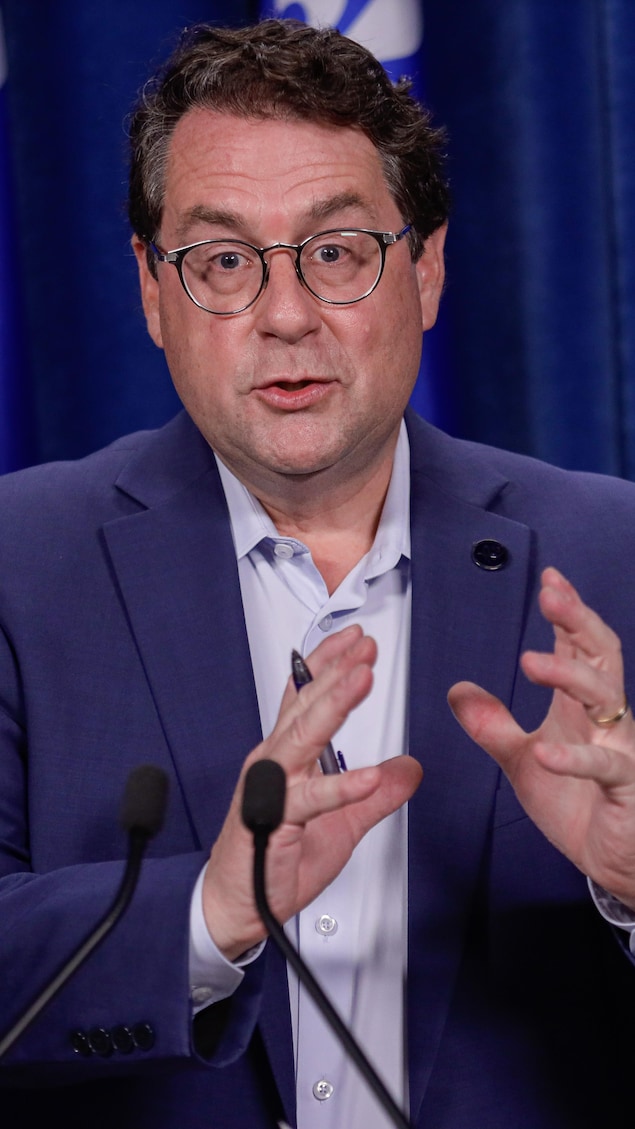 Le ministre de l'Éducation du Québec, Bernard Drainville, le 23 août 2023.