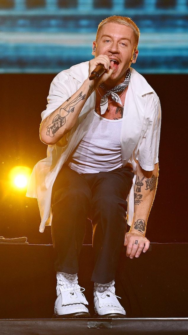 Macklemore lors d'un concert le 15 mai à Melbourne.