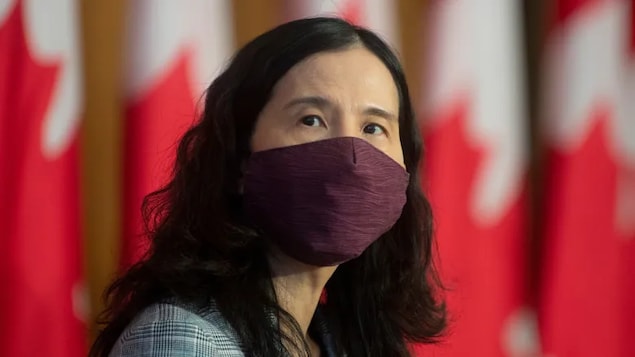 Chief Public Health Officer Theresa Tam looks on at the start of a technical briefing on the COVID pandemic in Ottawa.