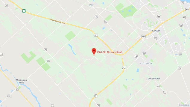 Le lieu de l'accident sur une carte. Le lieu de l'accident sur une carte.