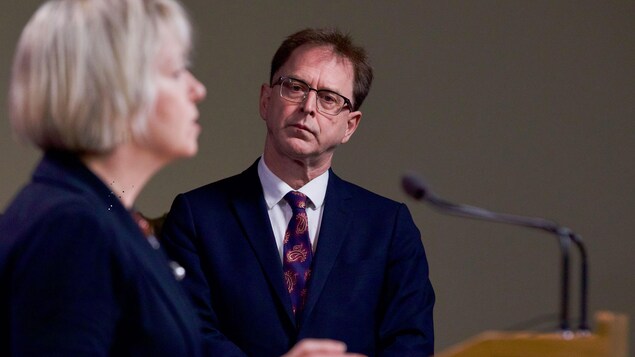 Adrian Dix et Bonnie Henry.