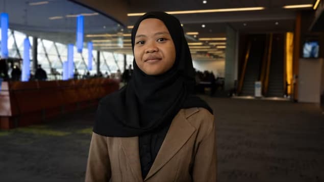 Aeshnina Azzahra in Ottawa last week, where she is attended a global summit on plastic waste. As the summit comes to a close, activists are hoping for commitment on shipments of plastic abroad. 