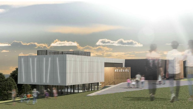 La nouvelle façade du Musée de la Gaspésie (projet). La nouvelle façade du Musée de la Gaspésie (projet).