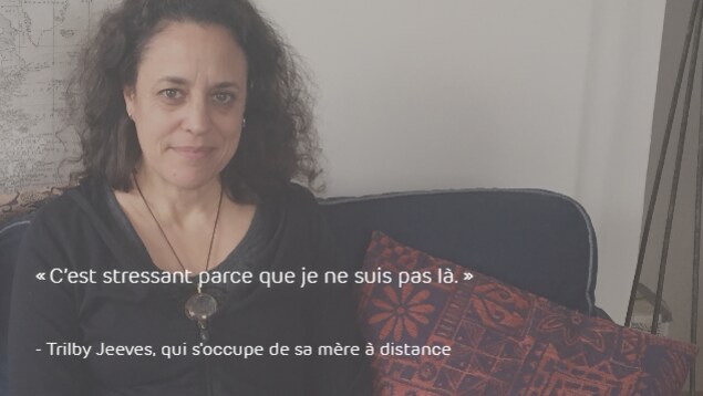 Trilby Jeeves, qui s'occupe de sa mère à distance : « C’est stressant parce que je ne suis pas là. » Trilby Jeeves, qui s'occupe de sa mère à distance : « C’est stressant parce que je ne suis pas là. »