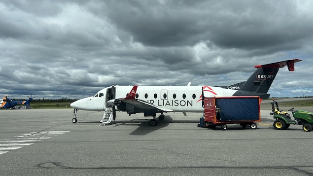 Un avion d'Air Liaison sur la Côte-Nord.